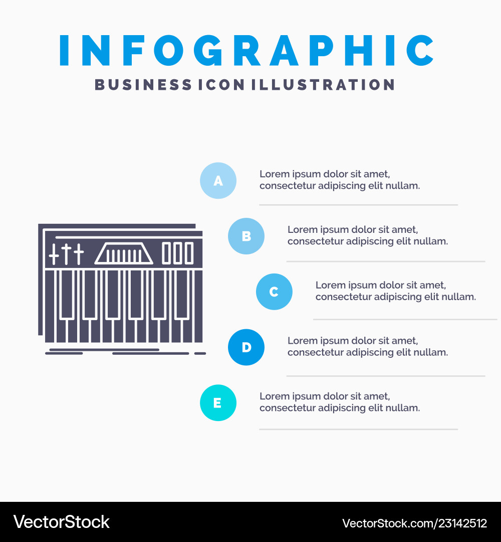 Controller keyboard keys midi sound infographics Controller keyboard keys midi sound infographics vector image