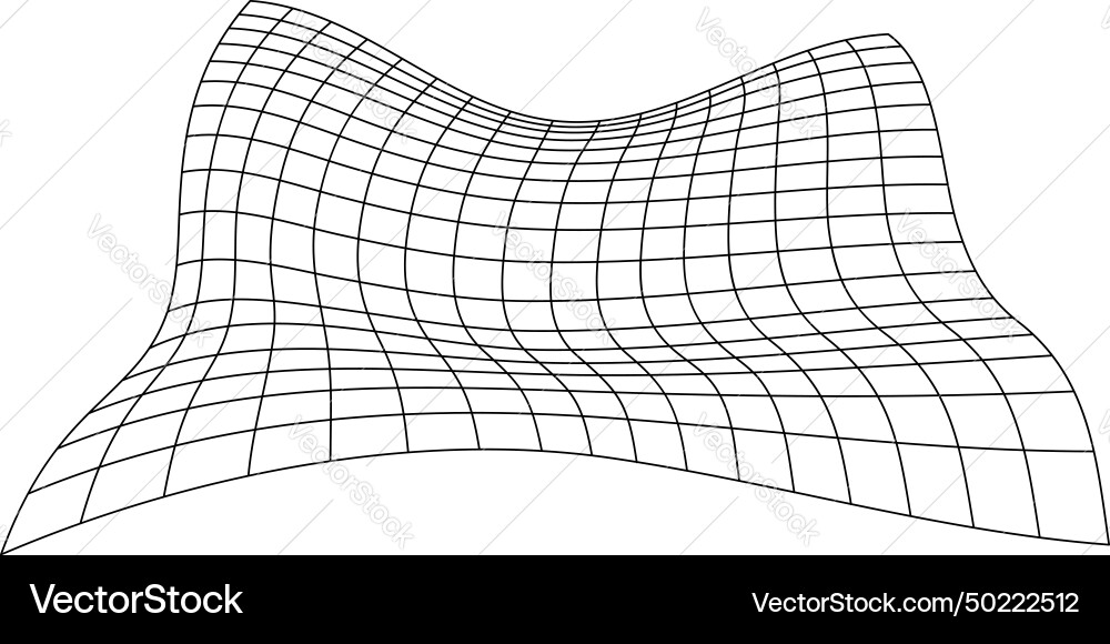 Distorted Grid Pattern vector image