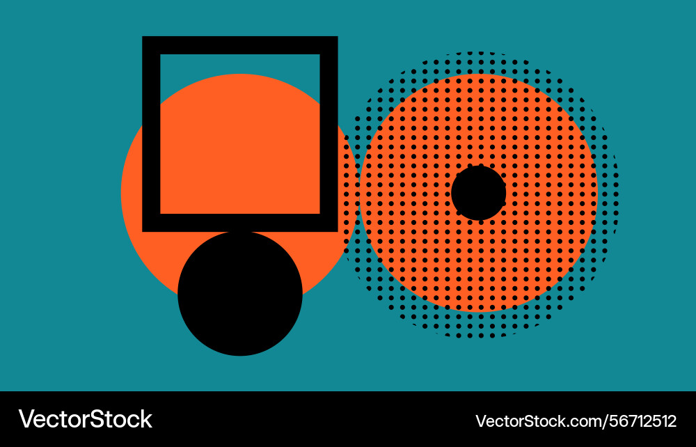 Geometric abstract layout with dots solid shapes Geometric abstract layout with dots solid shapes Vector Image