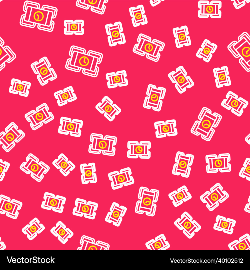 Line detonate dynamite bomb stick and timer clock Line detonate dynamite bomb stick and timer clock vector image