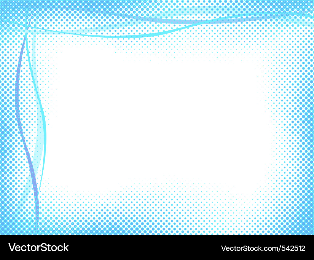 Retro Halftone Blue Background vector image