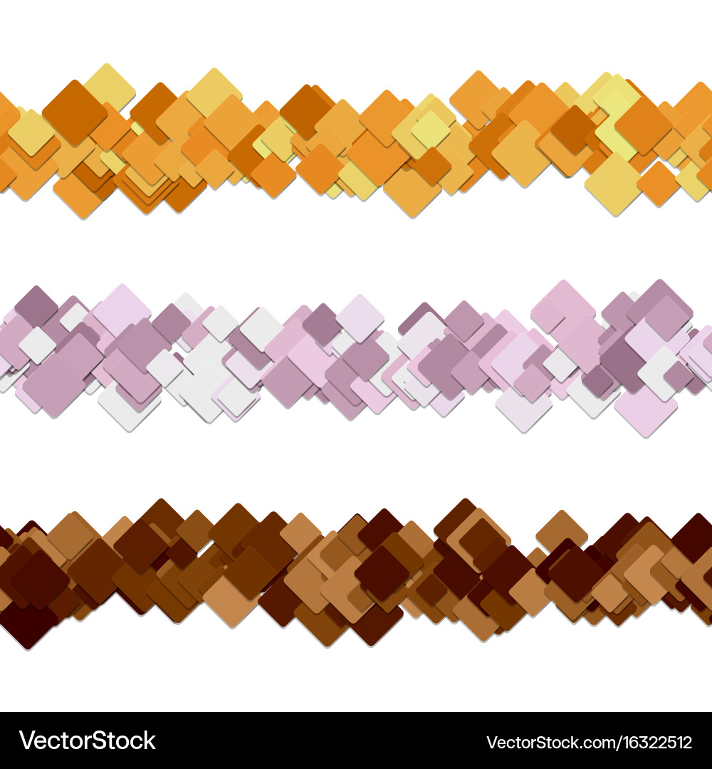 Seamless square pattern paragraph divider line vector image