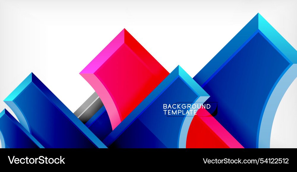 Square arrow shapes with round elements Vector Image