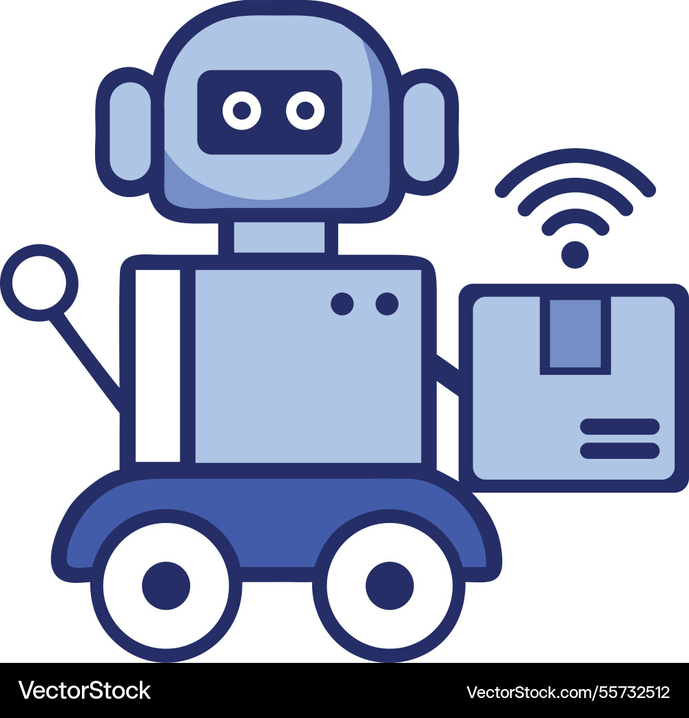 Technology ai robot machine digital vector image
