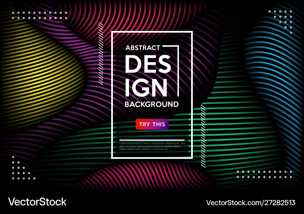 Dynamic colorful dark wave line abstract Dynamic colorful dark wave line abstract vector image
