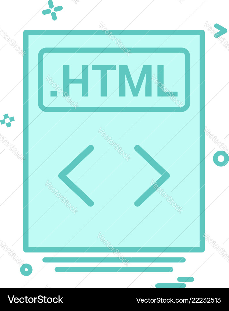File files html icon design File files html icon design Vector Image