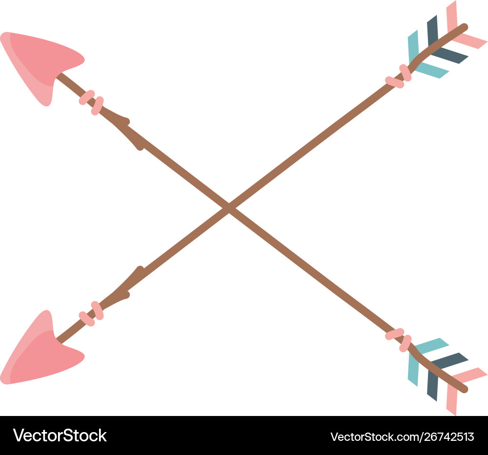 Isolated boho arrow design Vector Image