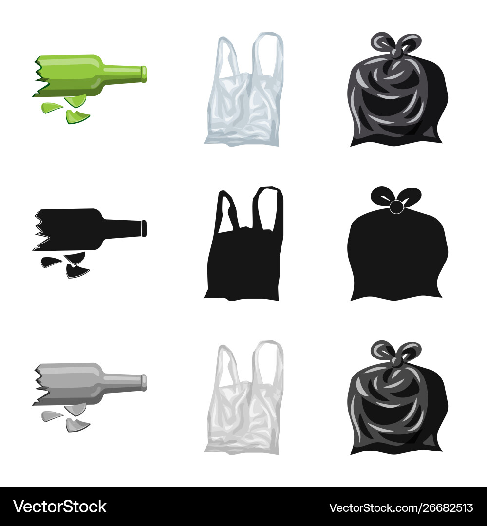 Isolated object refuse and junk symbol vector image