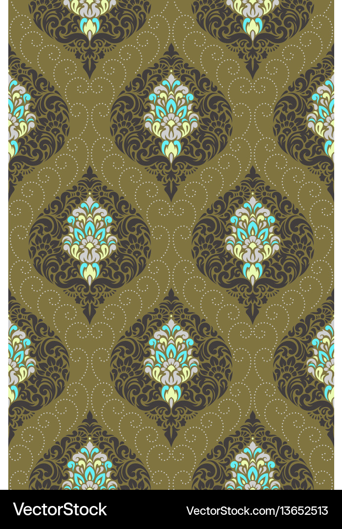 Ornate Damask Pattern vector image