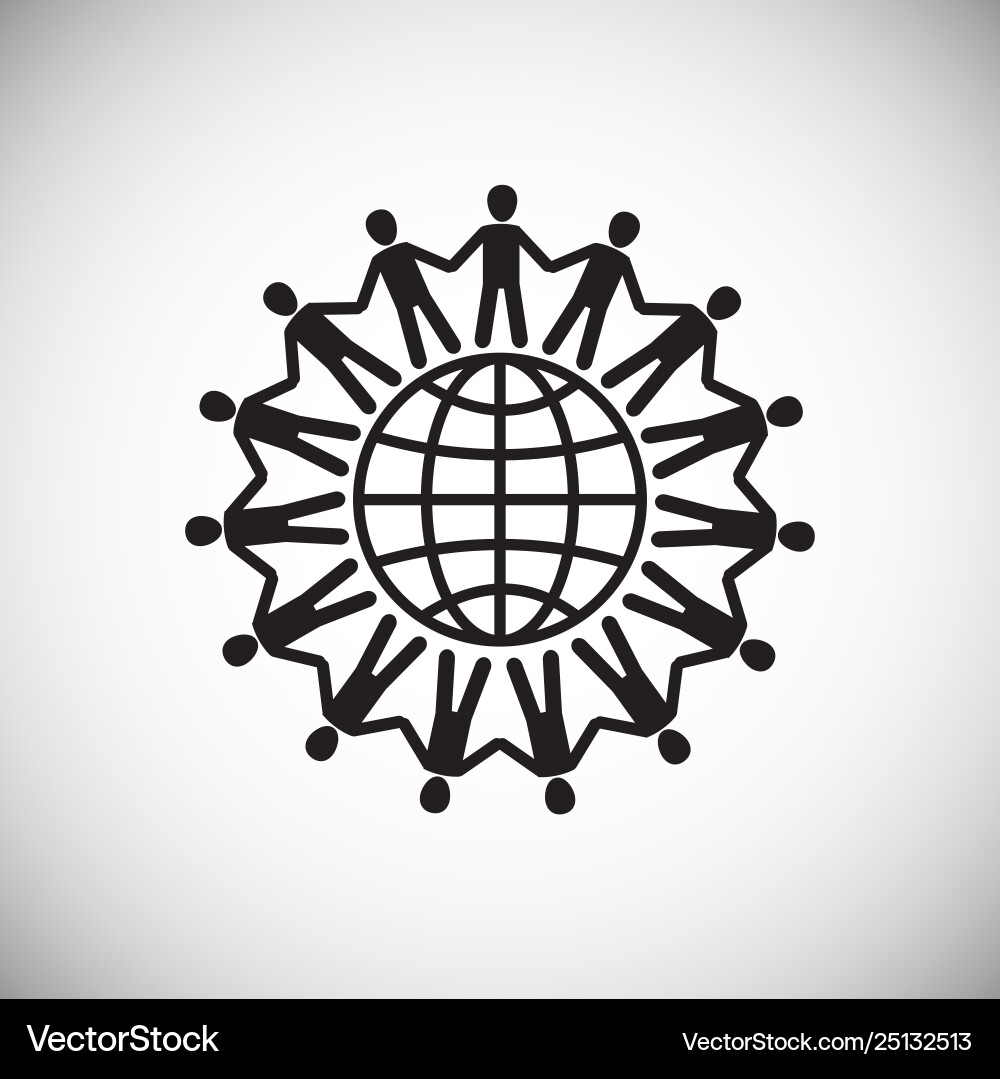 Peace icon on background for graphic and web Vector Image
