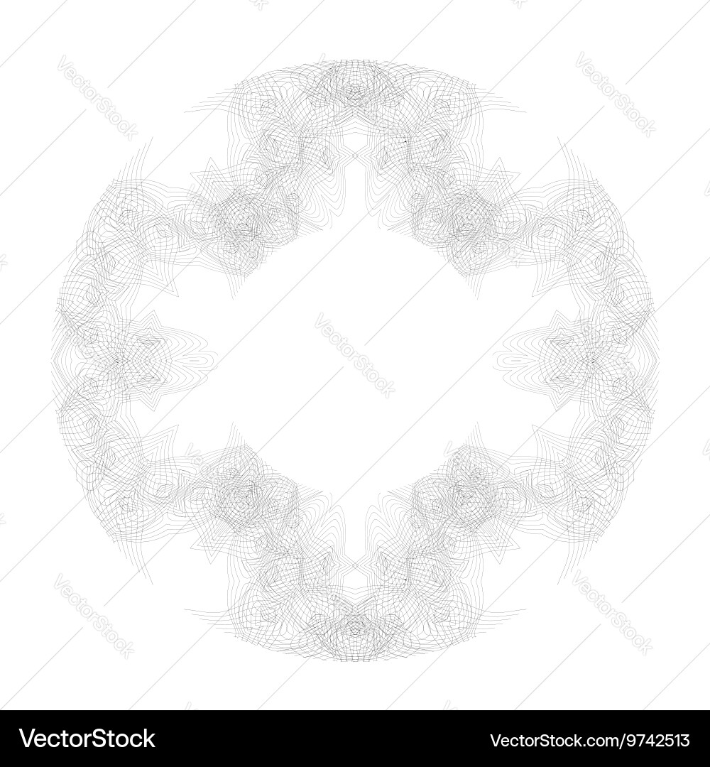 Retro round frame isolated Vector Image