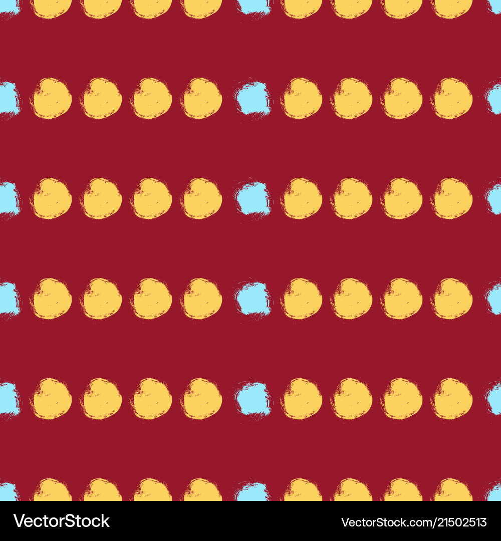 Seamless colorful pattern with circles Vector Image
