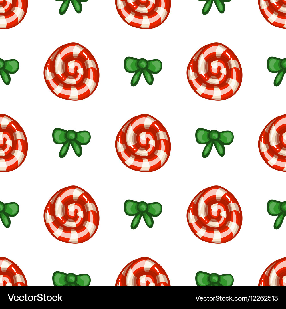 Seamless pattern with lollipop vector image