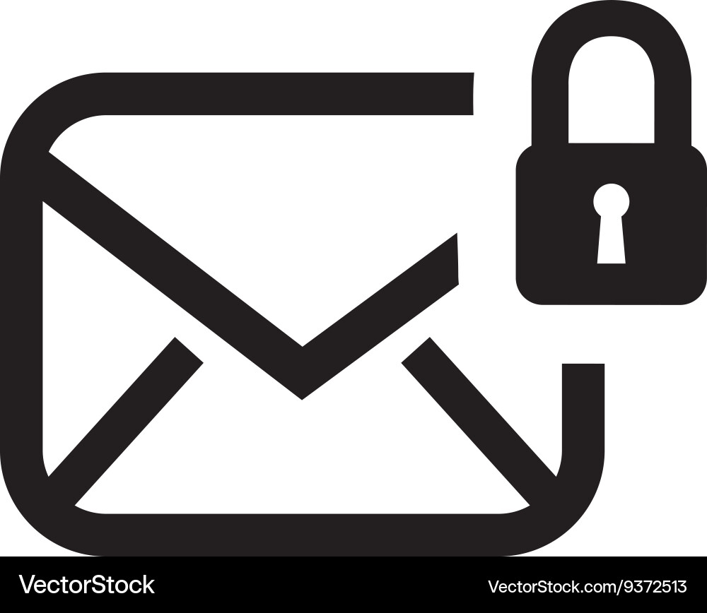 Security email setup isolated icon design vector image