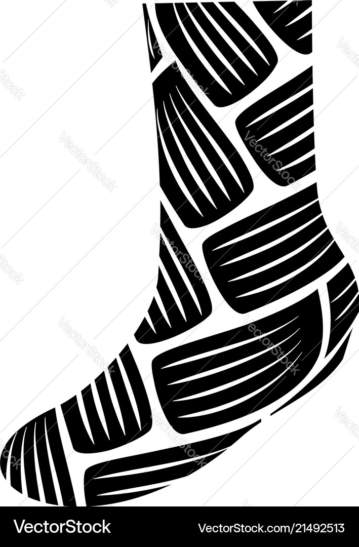 Warm sock icon simple style Warm sock icon simple style vector image