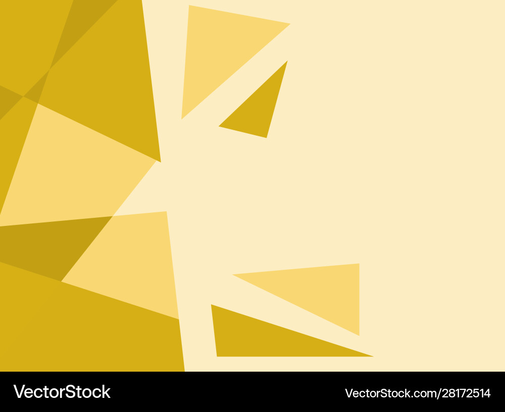 Background design with abstract pattern in yellow vector image