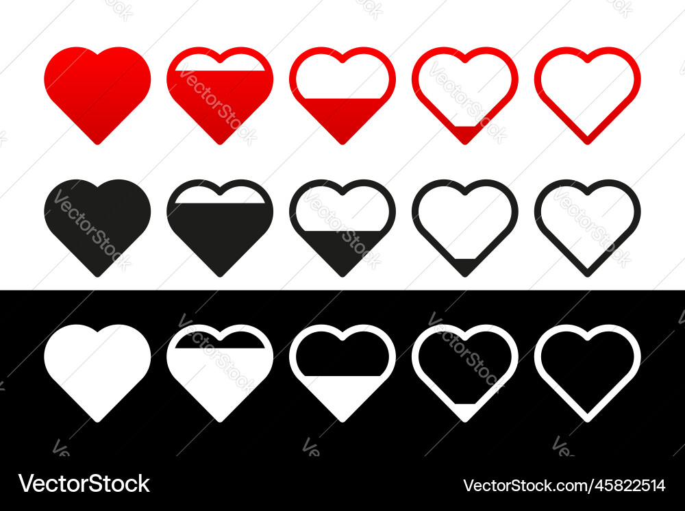Love meter load indicator sensor concept Love meter load indicator sensor concept vector image