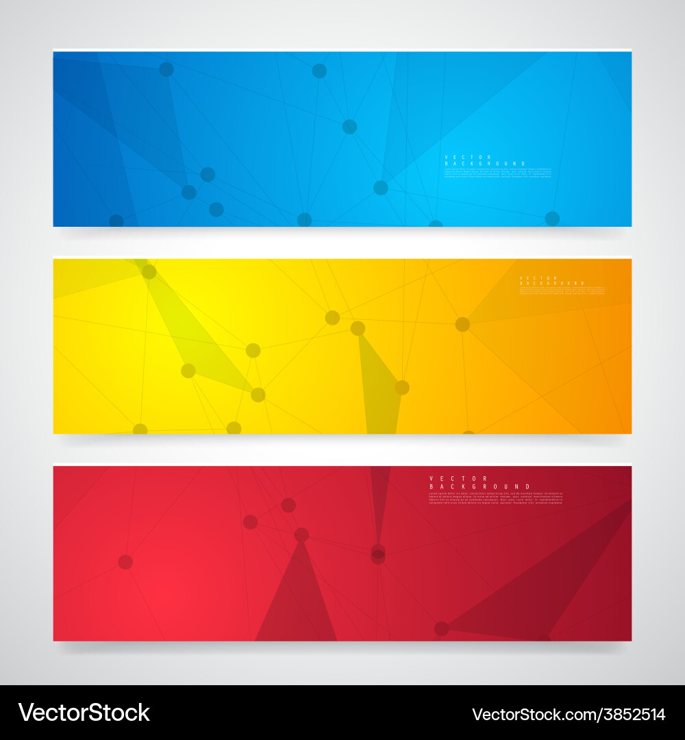Network background abstract polygon vector image