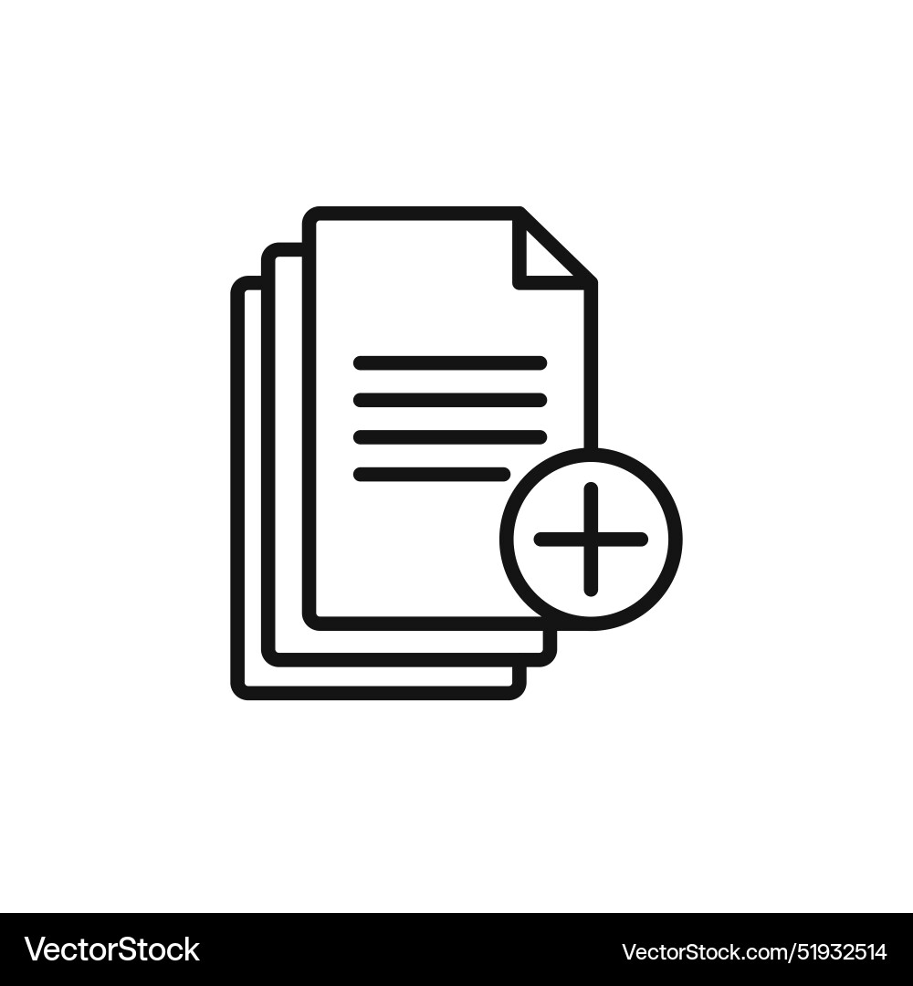 New document icon perfect for file creation vector image