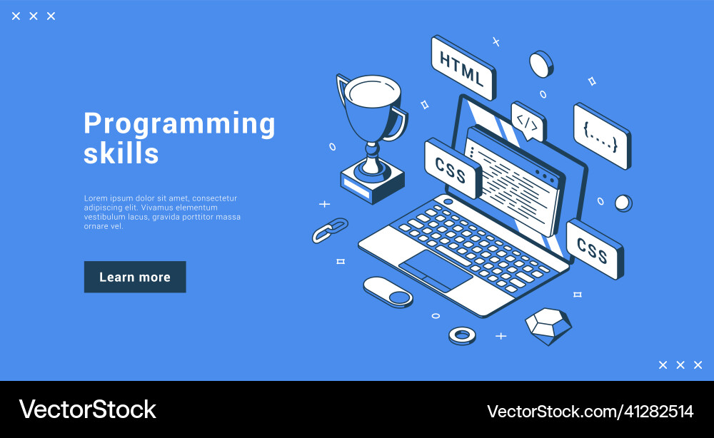 Programming Software Development Vector Image