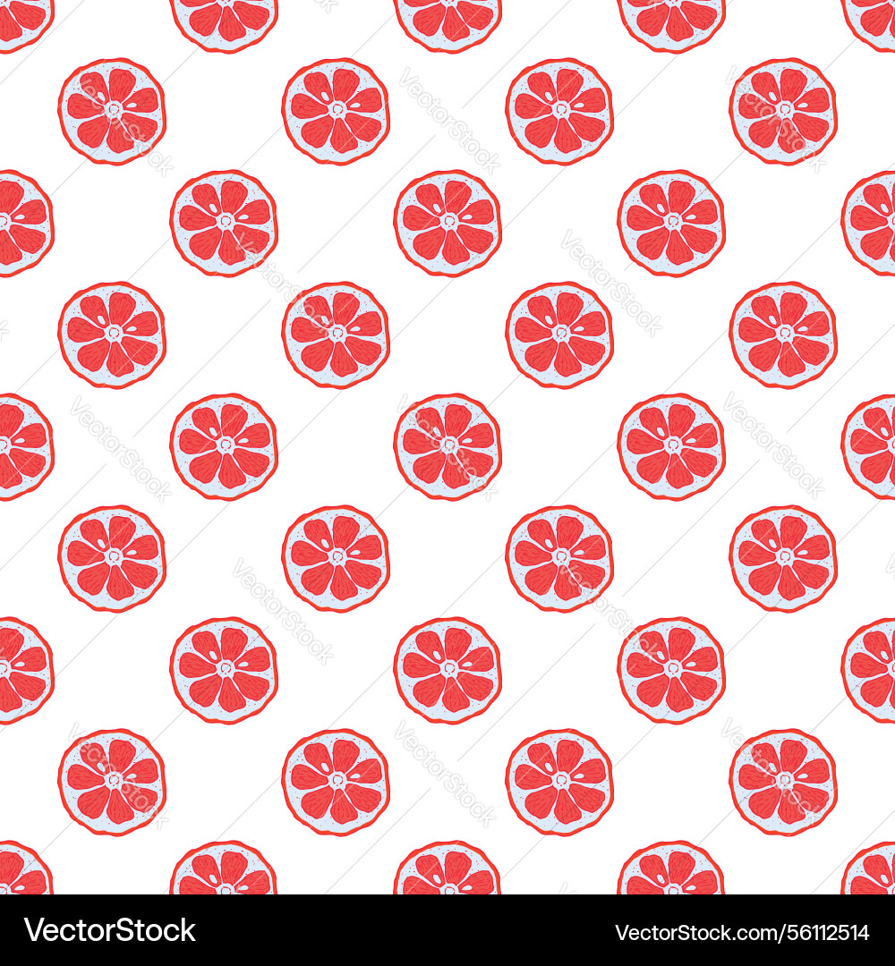 Seamless pattern with citrus fruit slice Seamless pattern with citrus fruit slice vector image