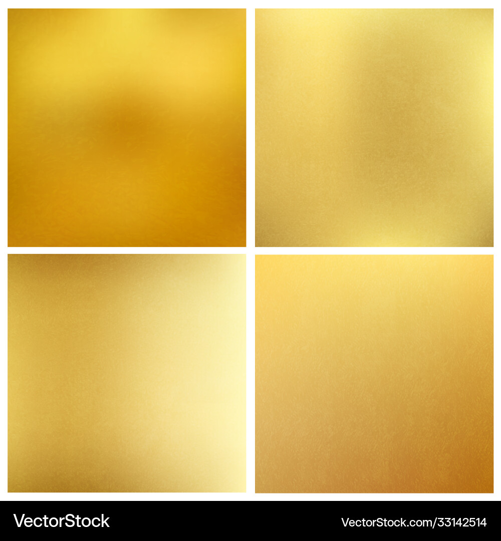 Set gold texture patterns Vector Image