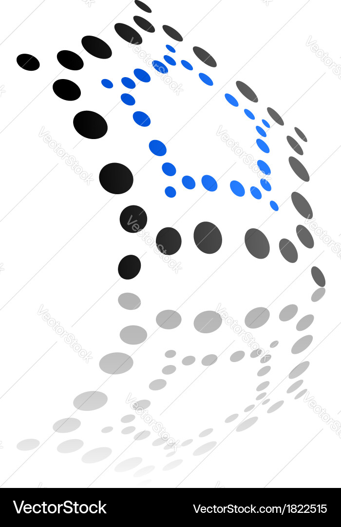 Abstract geometrical pattern of dots Vector Image