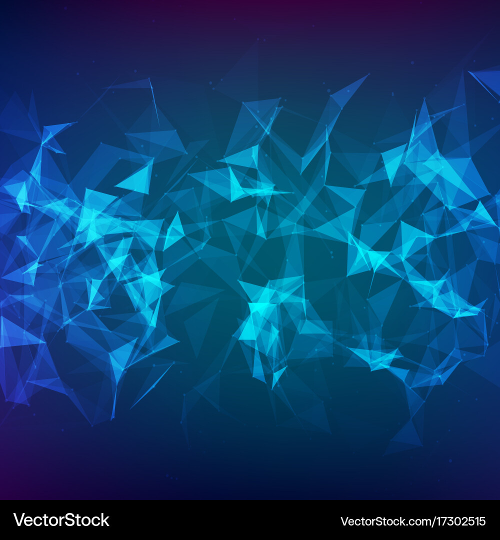 Abstract particles and lines vector image