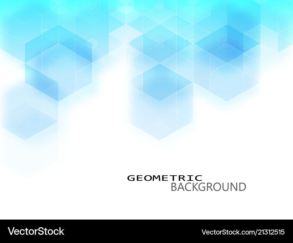 Abstract Science Hexagon Background vector image