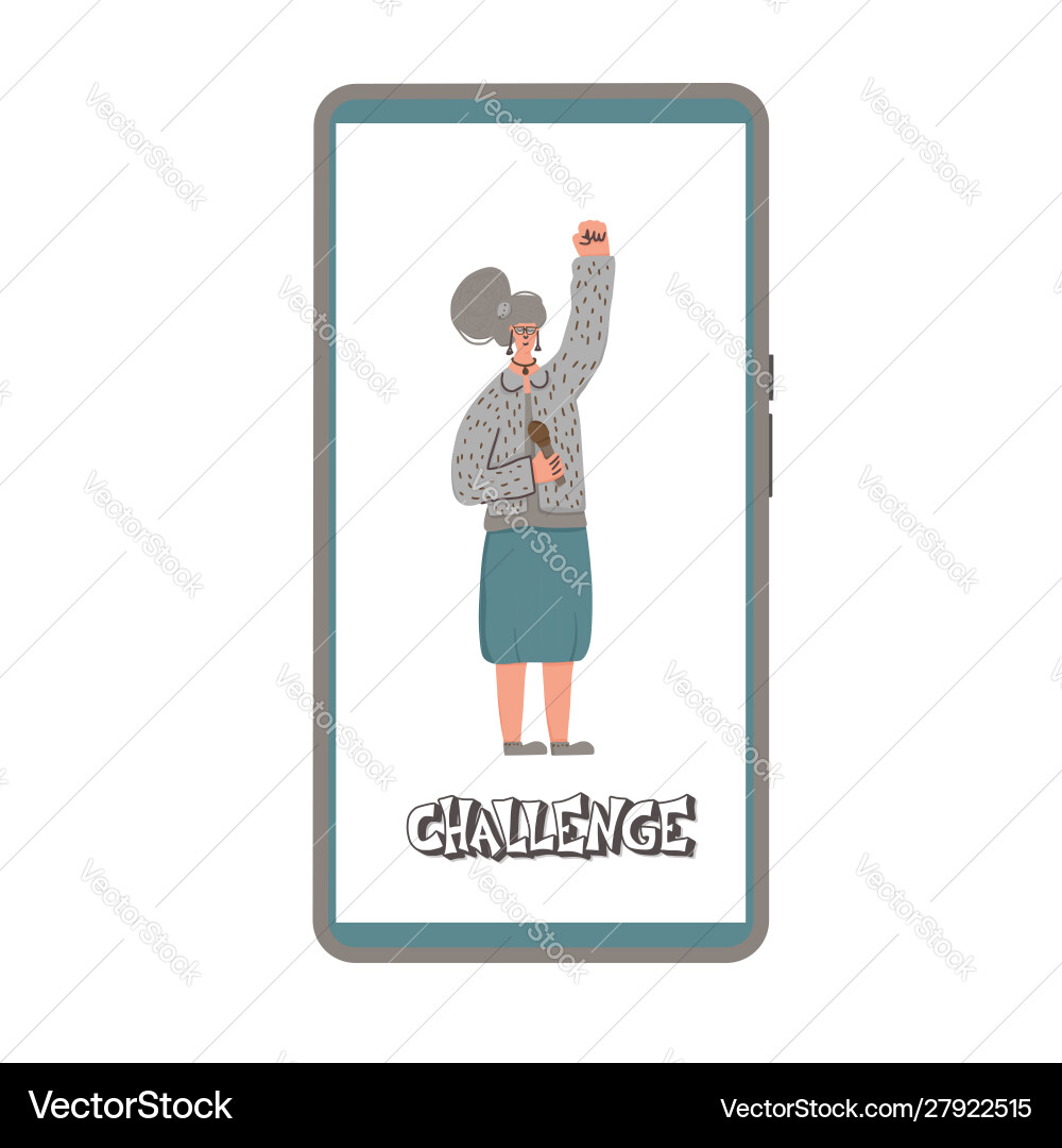 Challenge text color concept quote design Challenge text color concept quote design vector image