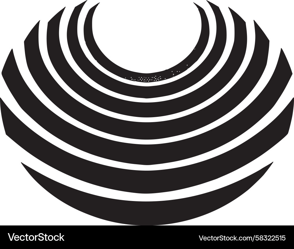 Circular Gradient Abstract Layers Vector Image