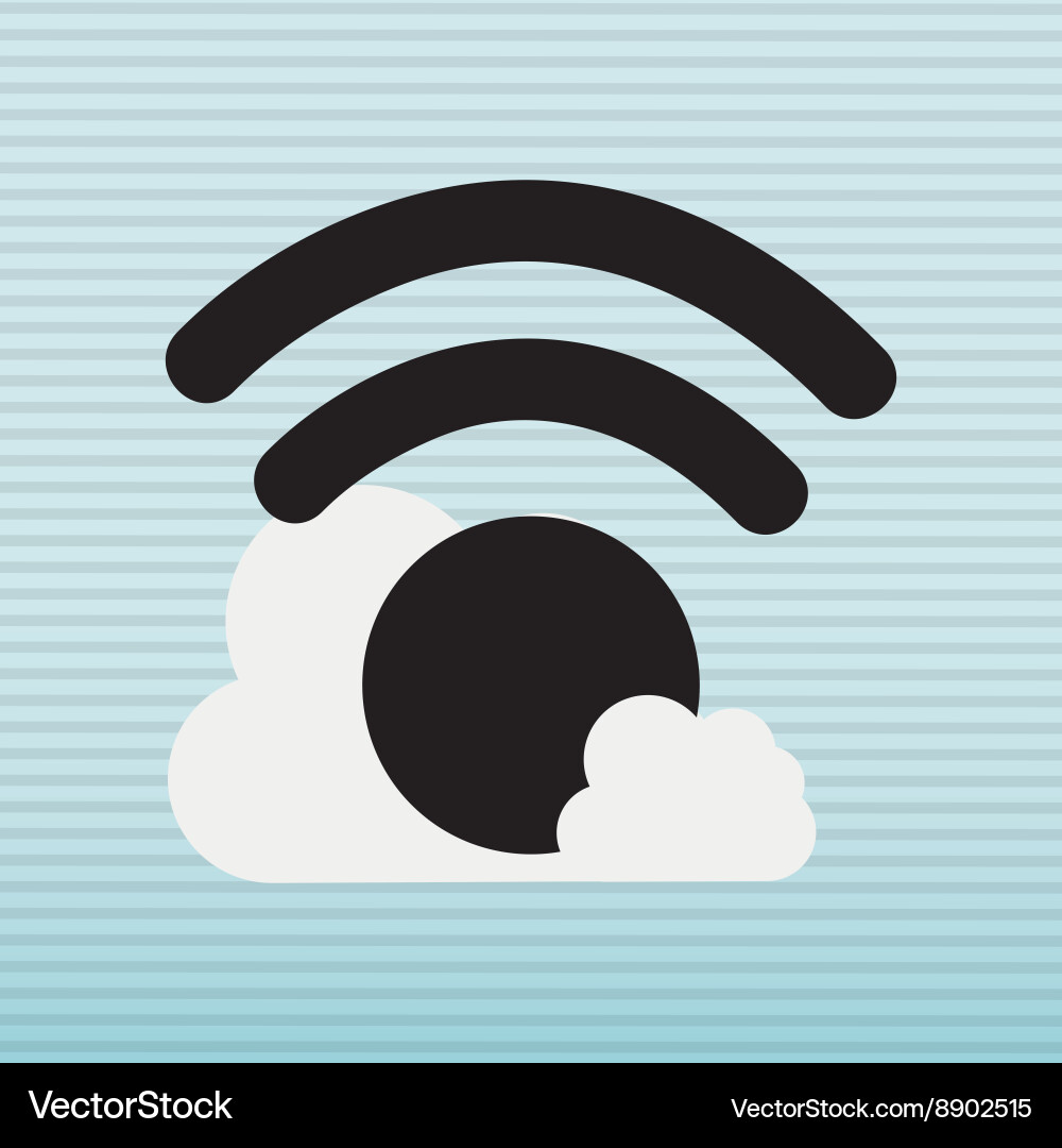Cloud computing design Vector Image
