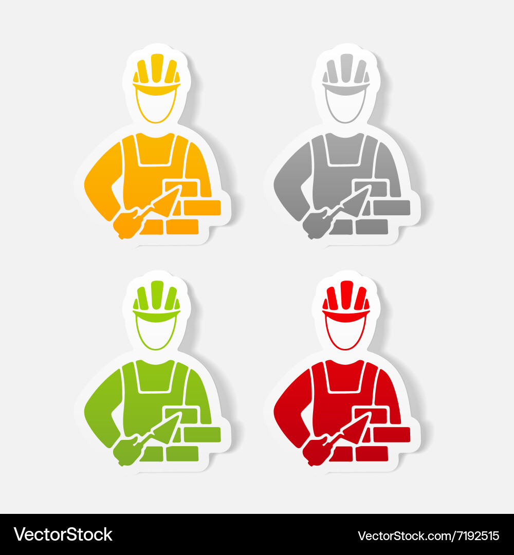 Realistic design element builder Vector Image