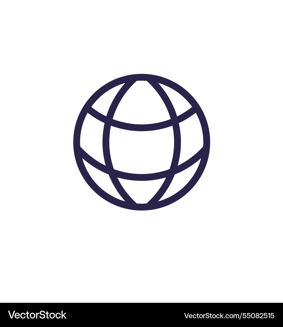 Simple globe on white background representing Simple globe on white background representing vector image