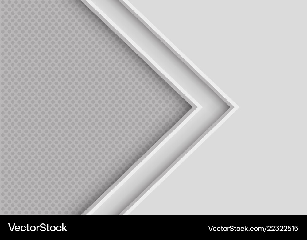 Soft grey arrow direction with circle mesh Soft grey arrow direction with circle mesh vector image