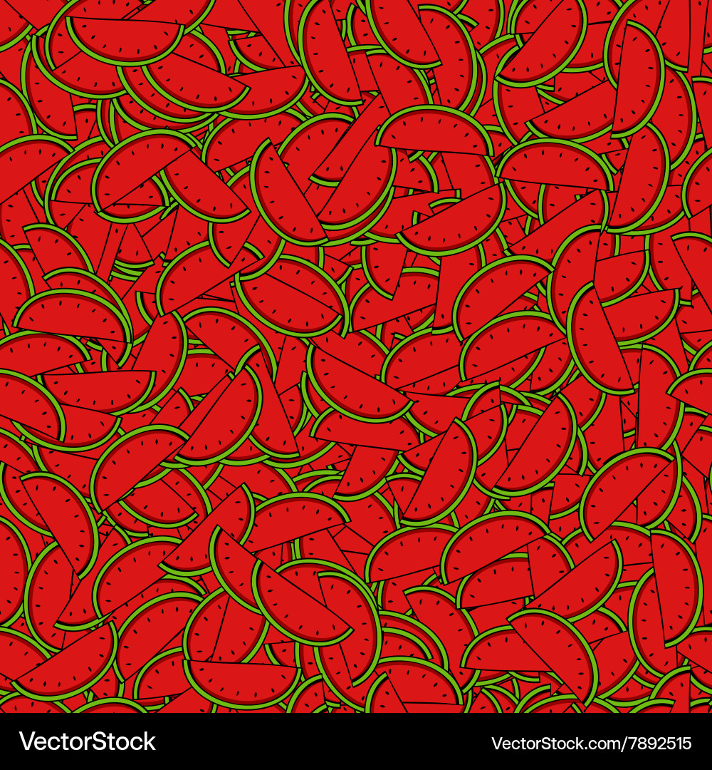 Watermelon Slice Pattern vector image