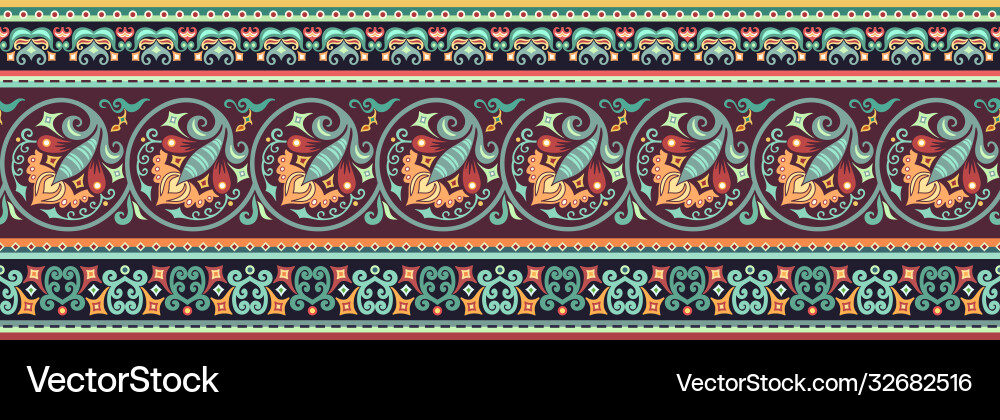 Abstract stripe pattern ornamental background Vector Image