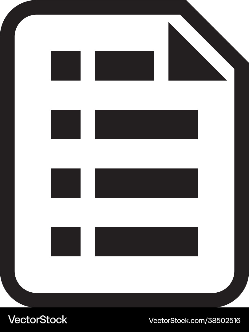 Checklist document icon data and information text Checklist document icon data and information text vector image