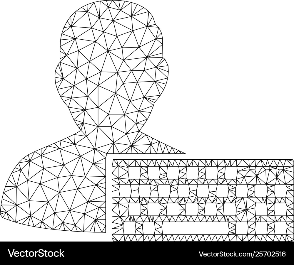 Coder polygonalen Rahmenmaschen Coder polygonalen Rahmenmaschen vektorbild