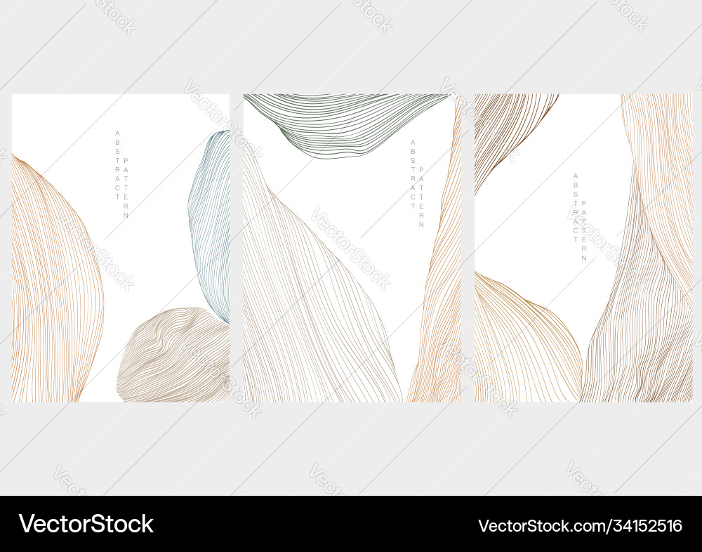 Japanese wave pattern with abstract background Japanese wave pattern with abstract background vector image