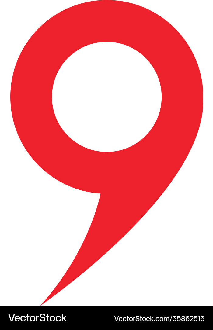 Map point location pin icon for mapping Vector Image