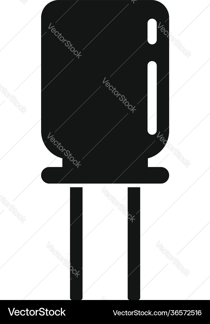 Radio capacitor icon simple style Radio capacitor icon simple style vector image