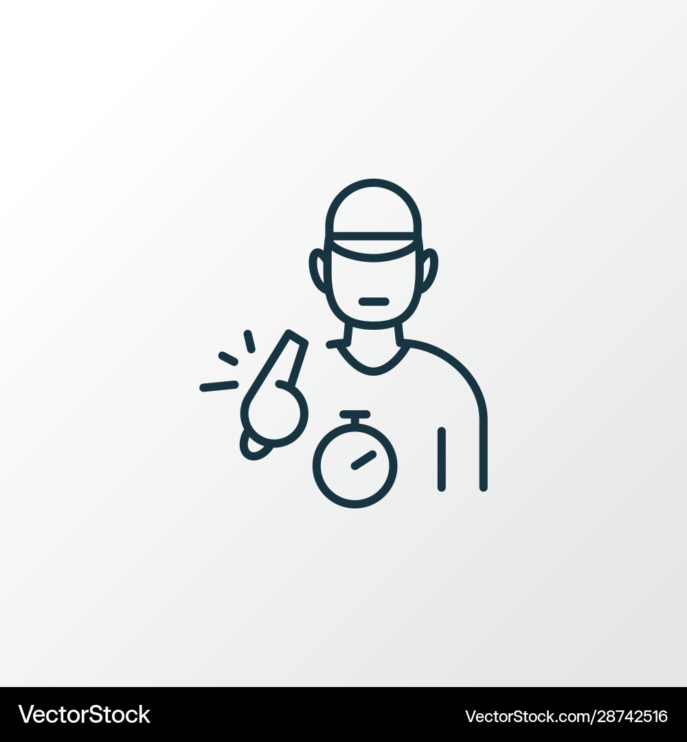 Trainer icon line symbol premium quality isolated Vector Image