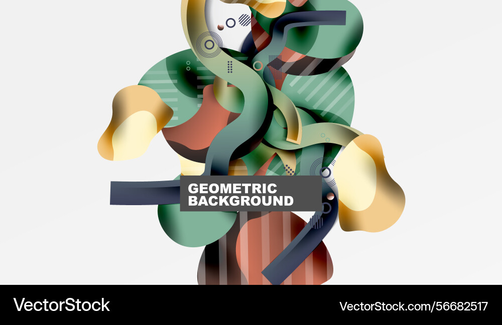Abstract geometric shapes overlap creating Abstract geometric shapes overlap creating vector image