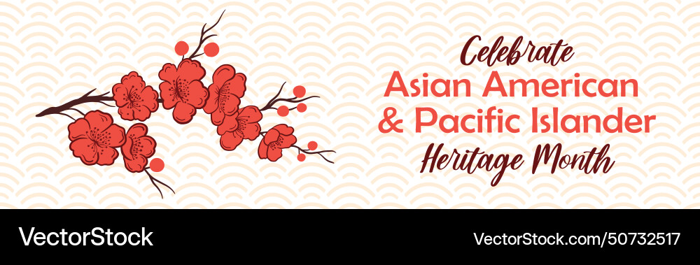 Asian american and pacific islander heritage month Asian american and pacific islander heritage month vector image