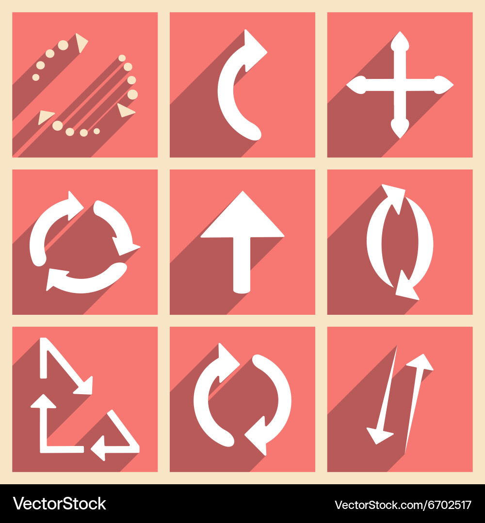 Flat with shadow concept and mobile application vector image
