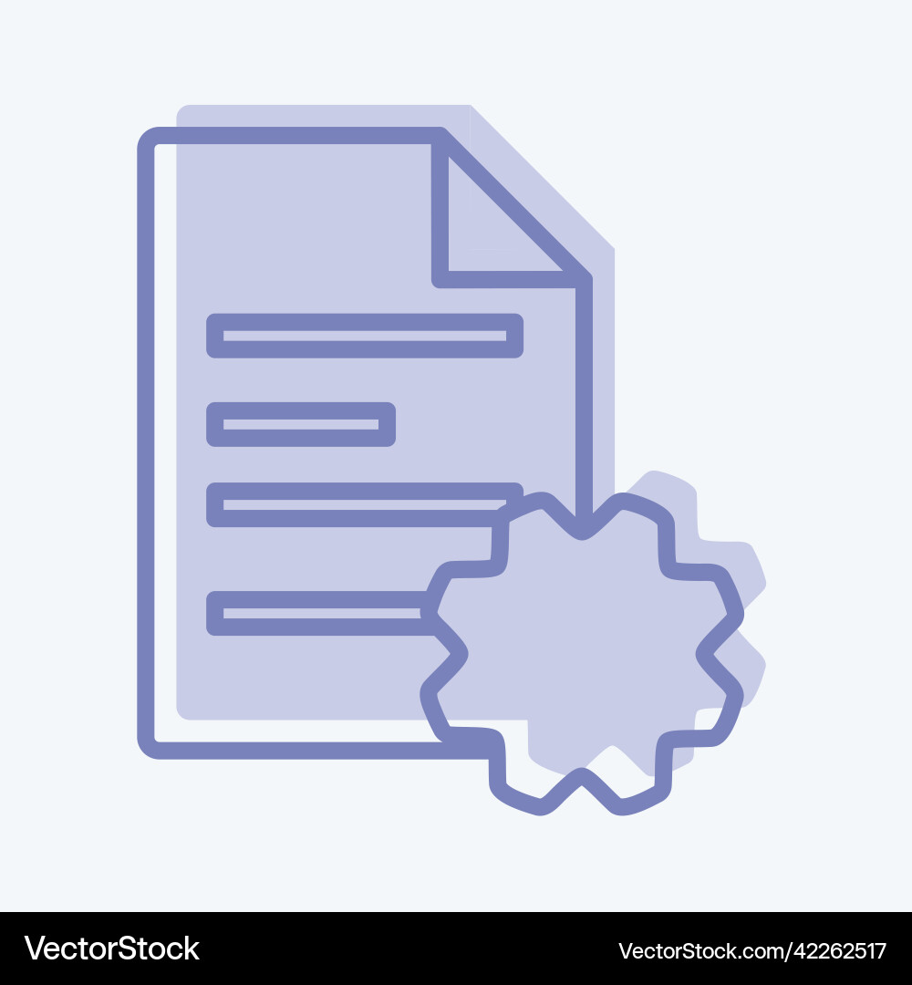 Icon document settings suitable for programming Icon document settings suitable for programming Vector Image