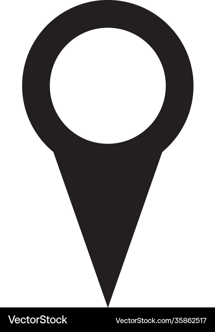 Map point location pin icon for mapping Vector Image