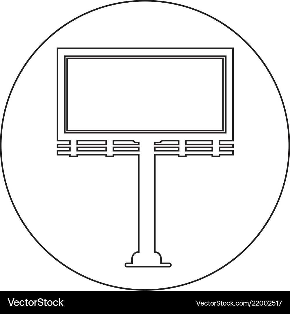 Präsentationssymbol von Billboard Präsentationssymbol von Billboard vektorbild