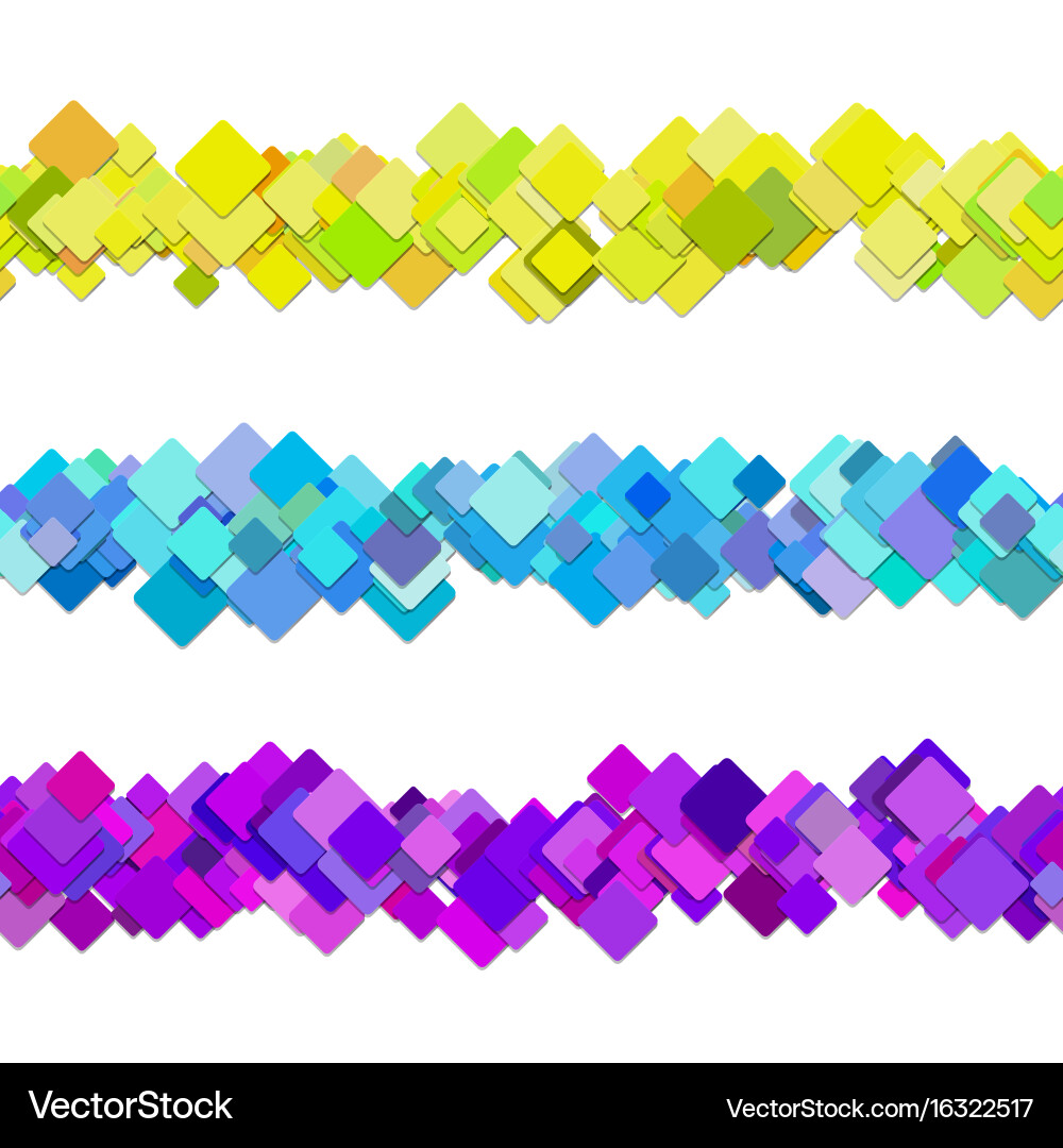 Repeatable square pattern paragraph rule line vector image